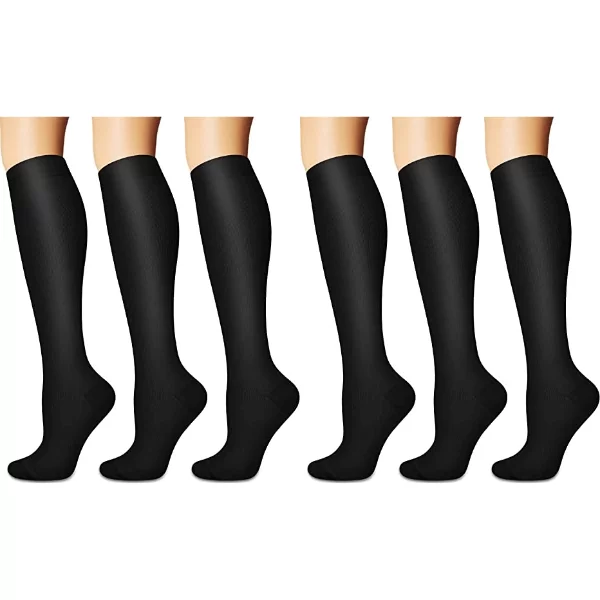 Set di 3 Paia di Calze a Compressione Uniforme