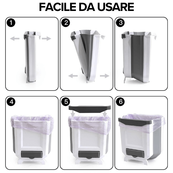 Cestino Rifiuti Pieghevole