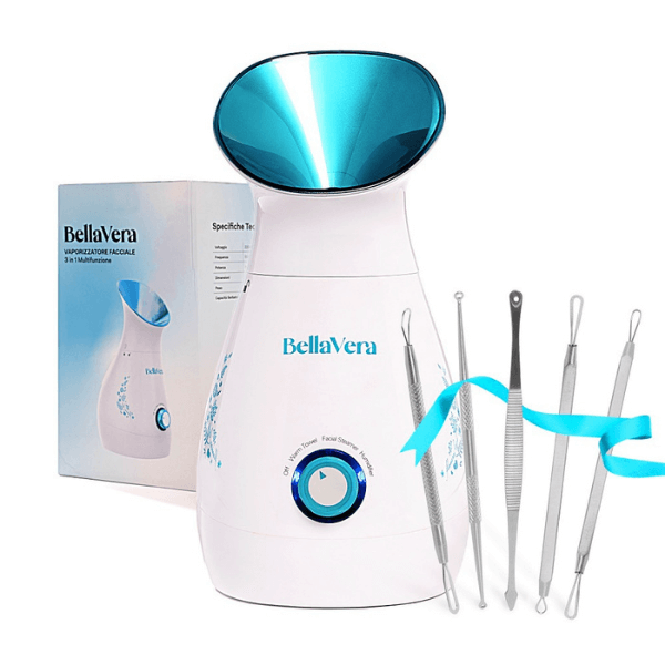 Vaporizzatore Facciale + Kit Pulizia Viso