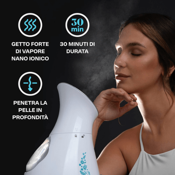 Vaporizzatore Facciale + Kit Pulizia Viso